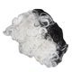 thumbnail image 1 of Peluca Rizada Blanca Negra, Peluca Corta Rizada Ondulada Transpirable Para Navidad, 1 of 7