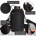 thumbnail image 4 of SENDESTAR Stainless Steel Water Bottle-12oz, 24oz, 40oz or 64oz with New Straw Lid or Spout Lid Keeps Liquids Hot or Cold with Double Wall Vacuum Insulated Bottle (64 oz-Black), 4 of 14