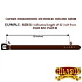 thumbnail image 6 of 26-46 AMERICAN HERITAGE EAGLE CRAFT BLACK LEATHER MEN BELT 1-1/2 WIDE, 6 of 6
