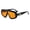 Black Frame Orange Slices, variant on New model of one-piece large-frame sunglasses, high-end fashion show sunglasses, European and American style sunglasses, fashionable for parties and versatile