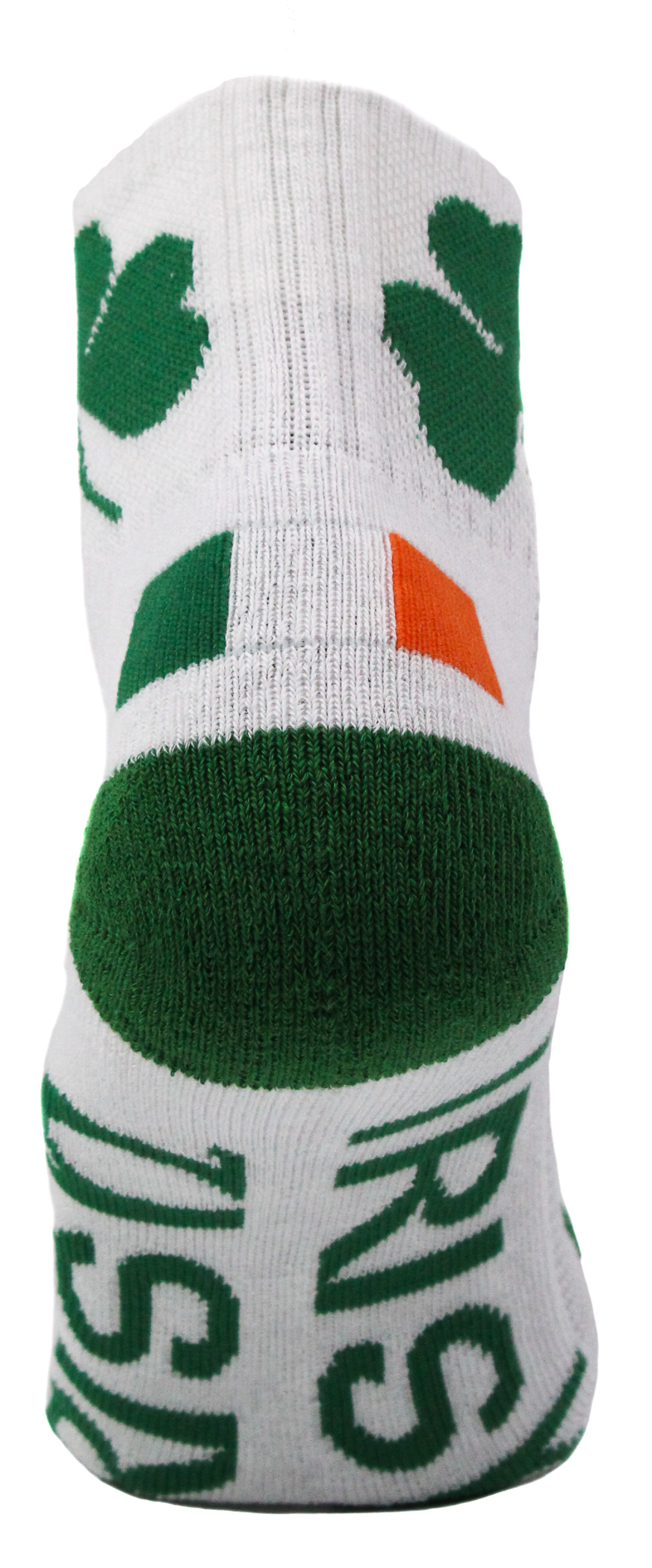 Irish St Patrick's Day White Quarter Socks - Donegal Bay - Unisex - One Size - Quarter