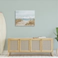 thumbnail image 2 of Stupell Industries Sandy Beach Walkway Distant Sailboats Floating Sea Painting Gallery Wrapped Canvas Print Wall Art, Design by Julie Derice, 2 of 7