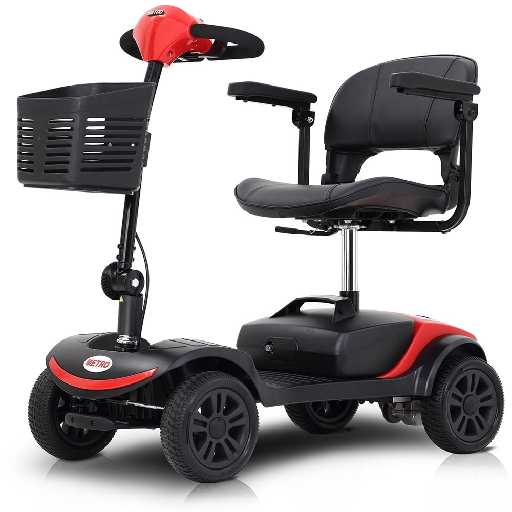 Compact Travel Power Scooter for Senior, UHOMEPRO 4 Wheel Electric
