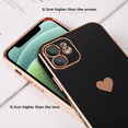 thumbnail image 3 of Designed for iphone14 pro Case Cute Love Luxury Plating Edge Bumper Case[Compatible with Magsafe] , Raised Corners Protection Pink, 3 of 4