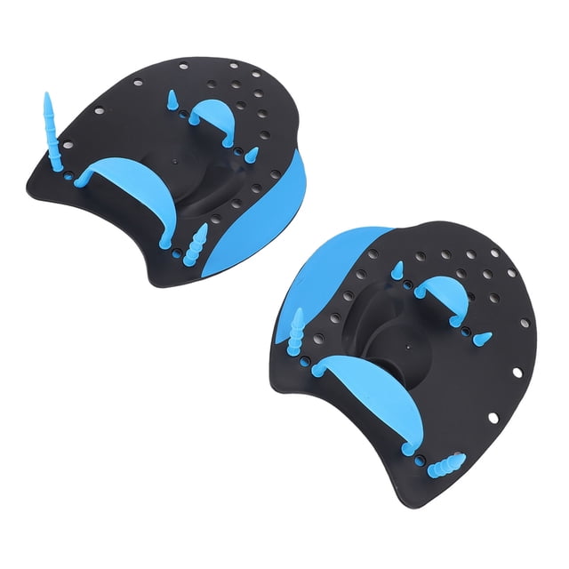 1 Pair Hand Paddles For Swimming, Adjustable Silicone Hand Fin Training Paddle with Mesh Bag