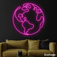 thumbnail image 2 of Craftnamesign Earth Neon Sign,Bedroom Decor,Earth Signs,Travel Lover Gifts, 2 of 4