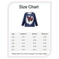 thumbnail image 2 of 3T Toddler Baby Girls Clothes Baby Girls Long Sleeve T-shirt Tops 3-4T Girls Heart Print Round Neckline T-shirt Tops Blue, 2 of 7