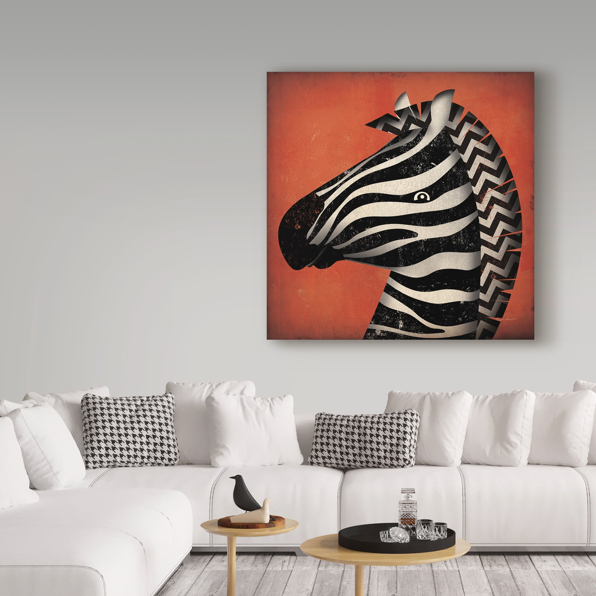 Trademark Fine Art 'Zebra Wow' Canvas Art by Ryan Fowler
