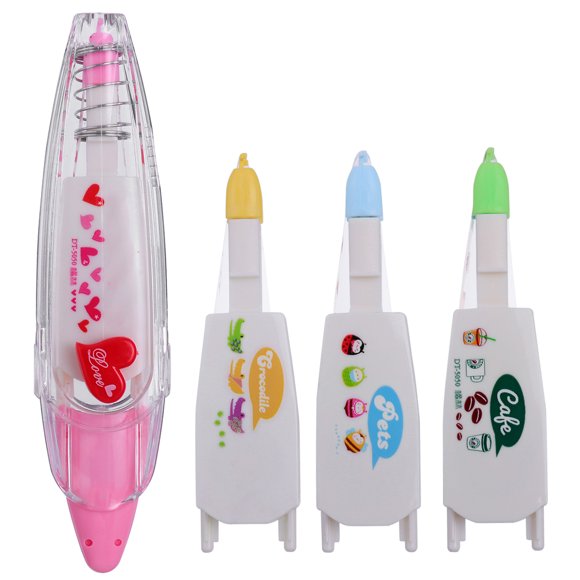 WEUVEB Assorted Color Correction Tape with Convenient Core Replacement for School and Office