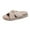 White, variant on Nonslip Slippers for Women's Summer Korean Open Toe Flat Bottom Suede Outerwear Thick Sole One Line Beach Slippers