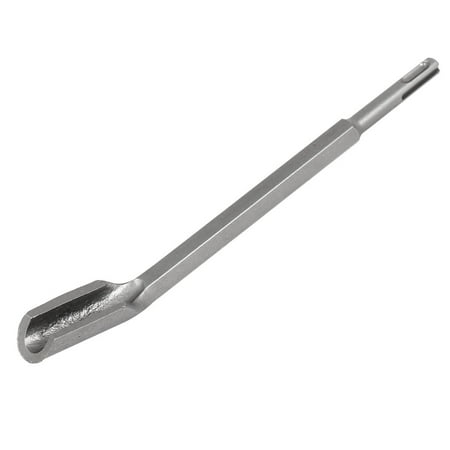 Sds Plus Wide Chisel - 250mm 10-inch Length 24mm U Sharp Width SDS Plus Shank U-Shaped Hook Chisel Gray