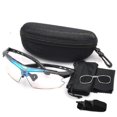 thumbnail image 1 of Black Blue Color Changing Cycling Glasses Mountain Biking Goggles Fishing Glasses Sunglasses Dt8186, 1 of 1