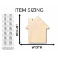thumbnail image 2 of Unfinished Wood House Shape - Craft - up to 46" DIY 14" / 1/8", 2 of 6