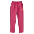 thumbnail image 4 of Sweatpants for Men Women's Pants Athletic Open Bottom Running Pants Casual Mens Sweatpants with Pockets,Hot Pink M, 4 of 4