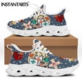 thumbnail image 1 of Zapatos de enfermera con degradado para mujer, diseño de marca premium, zapatillas de fisioterapia, antideslizantes, planos, calzado de playa para mujer, 1 of 6