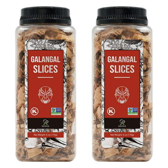 Soeos Galangal Slices, 6oz, 2 Pack, total weight 12oz