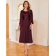 thumbnail image 4 of Vestido Mother of The Bride rojo oscuro con chaqueta GRACE KARIN, 4 of 4