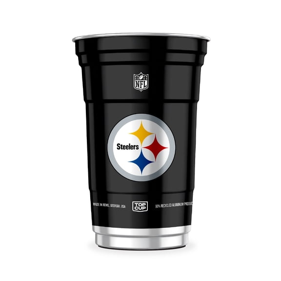 Top Cup NFL Pittsburgh Steelers Aluminum Party Cups, 20oz, 10 count