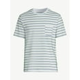 thumbnail image 5 of Free Assembly Men's Variegated Stripe Pocket Tee with Short Sleeves, 5 of 6