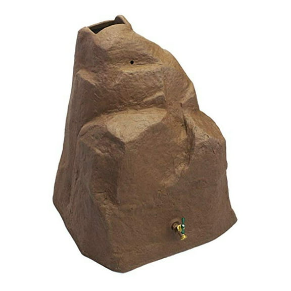 Good Ideas Rain Wizard Rock Rain Barrel - Red Brick