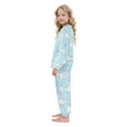 thumbnail image 4 of Fluffy Pajamas Set Fuzzy Winter Warm Pj Sets Pullover Tops and Long Pants Cute Fish Pattern Large, 4 of 8