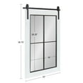 thumbnail image 6 of Kate and Laurel Cates Windowpane Framed Wall Mirror, White 22x37, 6 of 10