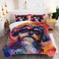 thumbnail image 5 of 3 Pieces Duvet Cover Set Lhasa Apso Dog 3D Print Bedding 1 Duvet Cover 2 Pillowcases Natural Animals Comforter Sets Soft Breathable for Boys Girls Children Po5zTU, 5 of 6