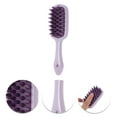thumbnail image 3 of Unique Bargains 1 Pc Hangable Handle Hair Shampoo Brush for Head Massage 8.27"x2.28"x1.57" Purple, 3 of 6