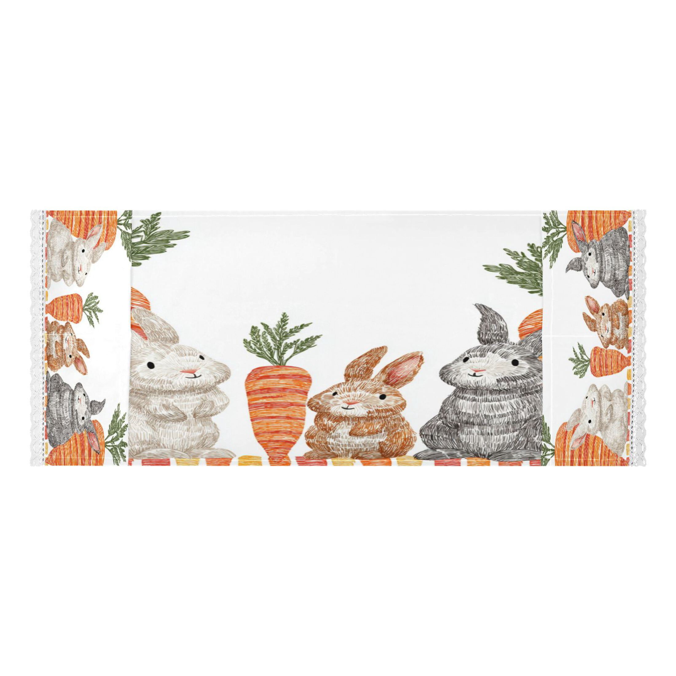 Wobogo Carrot Patch Bunnies Washing Machine Cover Dustproof Washer Dryer Cover Waterproof Laundry Room Decorative Protector