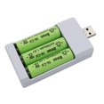thumbnail image 4 of Cargador de batería universal de salida USB adaptador de 3 ranuras para batería Aa Aaa, 11 Feliz Sencillez, 4 of 5