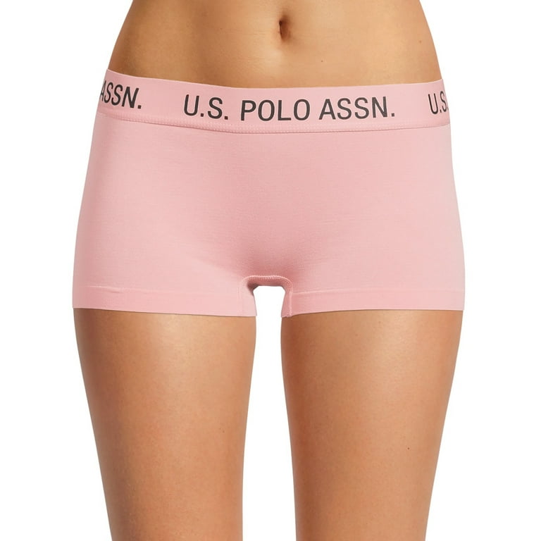 U.S. Polo Assn. Women s Seamless Boyshort Panties 5 Pack Walmart