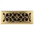 thumbnail image 4 of Accord AMFRPBV410 Floor Register with Victorian Design, 4-Inch x 10-InchDuct Opening Measurements, Polished Brass, 4 of 5