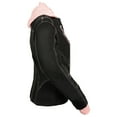 thumbnail image 4 of NexGen SH1966 Ladies Black and Pink 3/4 Jacket with Reflective Tribal and Hoodie 2X-Large, 4 of 10
