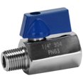 thumbnail image 1 of Ball Valve 1/2 Inch 304 Stainless Steel Mini Ball Valve Female And Male Npt Great For Shower Head F, 1 of 5