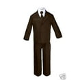 thumbnail image 4 of New Baby Infant Toddler Kid Formal Wedding Tuxedo Brown Boy Suit 5pc Set sz S-12, 4 of 7