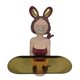 thumbnail image 1 of Bandeja de almacenamiento para centro de mesa, estatua de chica con teléfono para decoración de fiestas navideñas Vestido rojo, 1 of 6