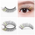 thumbnail image 1 of Xihbxyly dia del primer ministro pares de pestañas postizas naturales gachas con cola de ojo alargadas y color explosivo, 1 of 6