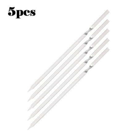 

suyin 5PCS Titanium Barbecue Skewers Outdoor Backyard Picnic BBQ Grilling Kabob Sticks