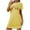 Yellow, variant on MuZeFu Womens Dresses Short Sleeve Clearance Women's Oversized Short Nightgown Fashion Chest Print Short Sleeve Nightdress