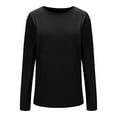 thumbnail image 4 of AherBiu Long Sleeve Tops for Women Casual Loose T Shirts Pullover Crewneck Basic Layer Top Tees Blouse, 4 of 7
