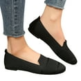 thumbnail image 3 of NOKIO Women'S Flats Dressy Trendy Women'S Penny Loafers Ladies Fashion Solid Color Breathable Knitted Mesh Flat Casual Single Shoes Affordable Women'S Flat Loafers Women'S Flat Shoes, 3 of 9