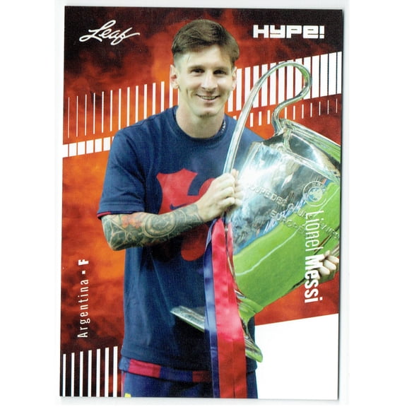 Mint Lionel Messi 2024 Leaf HYPE! #LH-166 Only 5000 Made Argentina Card Barcelona F.C.