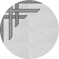 thumbnail image 1 of Ahgly Company Machine Washable Indoor Round Transitional Platinum Gray Area Rugs, 6' Round, 1 of 7