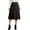 Black #27, variant on Faux Suede Midi Skirt for Women Vintage High Waisted A-Line Trendy Fall Winter Business Causal Skirts XL