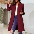 thumbnail image 6 of Women's Long Cardigans Sweater Coat Warm Trench Coatigan Blazer Jacket Coat (RD1 XXXXL), 6 of 6