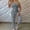 #03Gray, variant on Women Utility Cargo Overalls Jumpsuit Button Pocket Design With Waist Belt Blue M