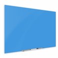 thumbnail image 1 of Floating Blue Magnetic Glass Board 36" X 48" Inches Eased Corners, 1 of 4