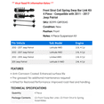 thumbnail image 2 of Front Strut Coil Spring Sway Bar Link Kit 4 Piece - Compatible with 2011 - 2017 Jeep Patriot 2012 2013 2014 2015 2016, 2 of 2