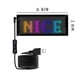 thumbnail image 3 of LED Car Sign Flexible Programmable LED Matrix Panel | USB 5V Bluetooth App Control | Colorful Eye Lamp | Soft Bendable IP65 Screen | 17.3x7cm | Single Pack, 3 of 6