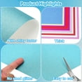 thumbnail image 3 of Uxcell Glitter Cardstock Paper, 250gsm Sparkly Paper 10 pack A4 Light Blue, 3 of 6